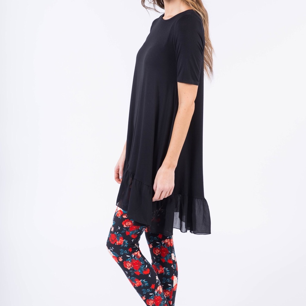 Black Chiffon Ruffle - Picture 3 of 4